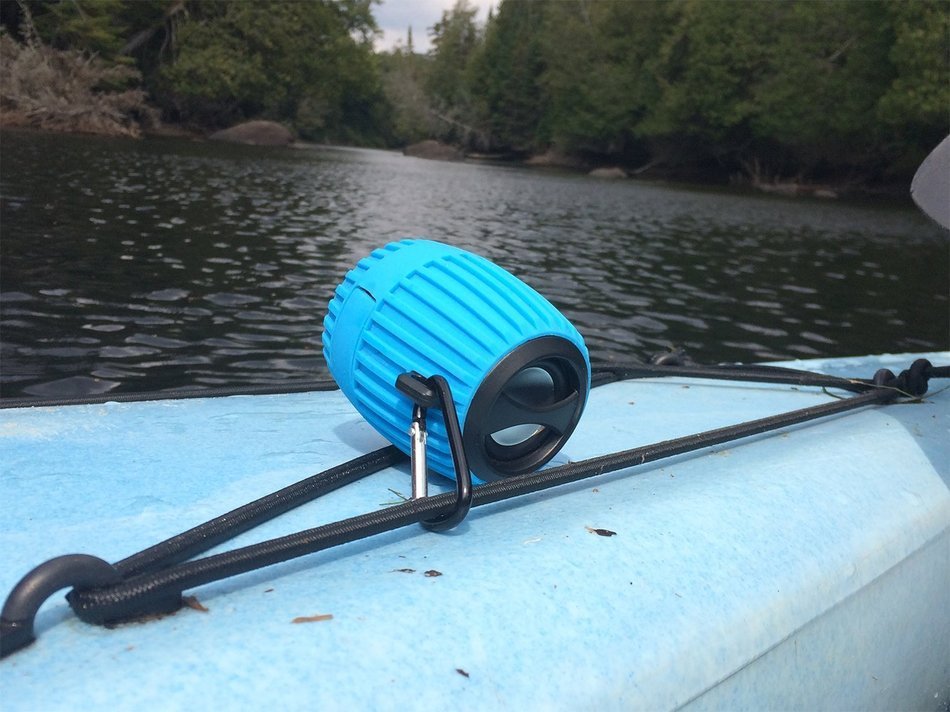 Rebelite Ballistic Boulder Weatherproof Bluetooth Speaker w/ Built-in Mic, Extra Skin, & Carabiner for iPhone,... N7