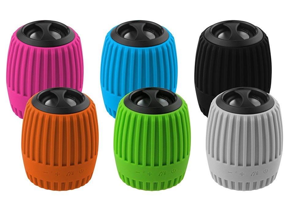 Rebelite Ballistic Boulder Weatherproof Bluetooth Speaker w/ Built-in Mic, Extra Skin, & Carabiner for iPhone,... N9