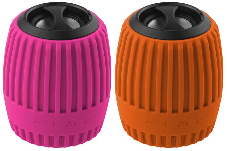 Rebelite Ballistic Boulder Weatherproof Bluetooth Speaker w/ Built-in Mic, Extra Skin, & Carabiner for iPhone,... N10
