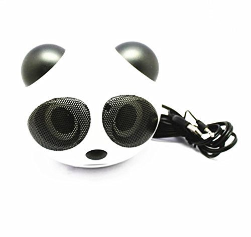 SHINA Cute Panda Shape Stereo Speaker for MP3 Player iPod Touch Nano iPhone iPad
