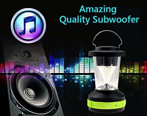EchoAcc&reg; Wireless Bluetooth Lantern Speaker + LED Lantern Flashlight for Travelling & Camping Compatible for iPhone... N7