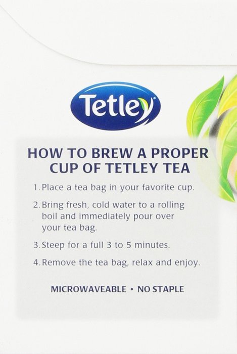 Tetley Tea Bags, Black and Green, 72 Count N4