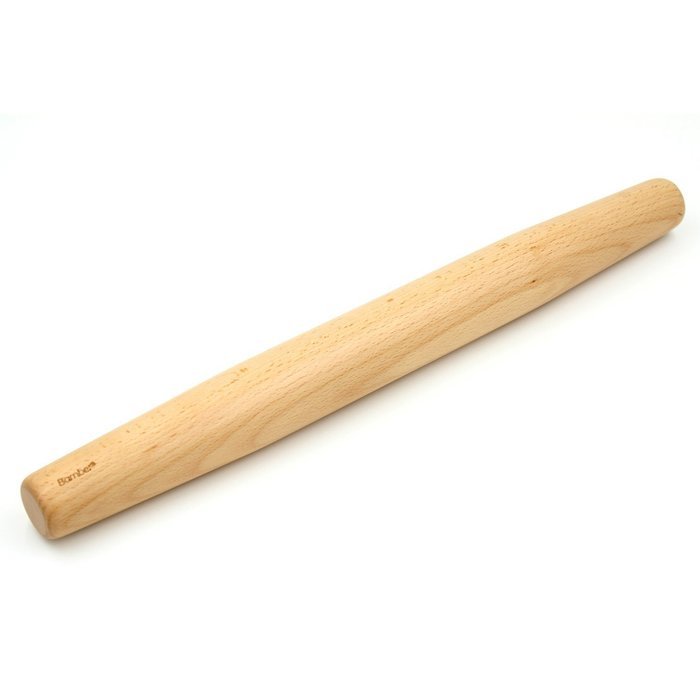Bamber Wood French Rolling Pins for Baking, Dough Roller, Non-stick, Easy to Handle, Eco-friendly and Safe, Sleek... N19