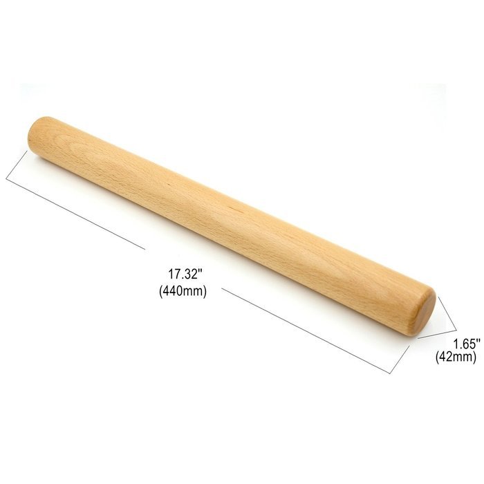 Bamber Wood French Rolling Pins for Baking, Dough Roller, Non-stick, Easy to Handle, Eco-friendly and Safe, Sleek... N23