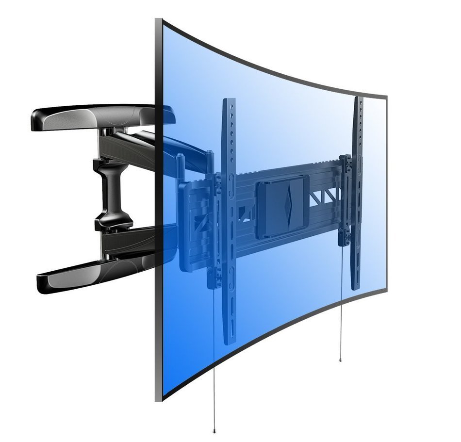Loctek R2 For Both Flat Panel And Curved Panel UHD HD TV Wall Mount Bracket Articulating Arm Swivel & Tilt for...