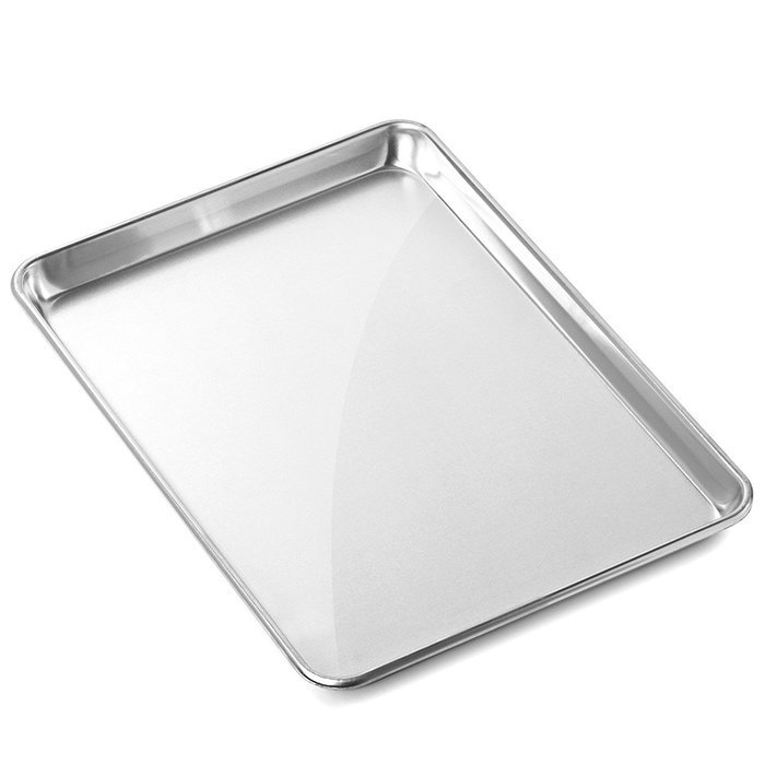 Gridmann 15 x 21 Aluminium Cookie Sheet Baking Tray Pan Three Quarter Sheet - 1 Pan N5