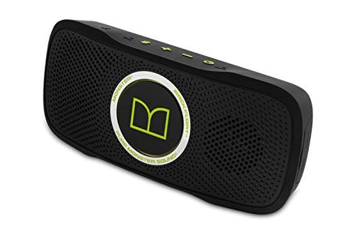 SuperStar BackFloat High Definition Bluetooth Speakers - Black with Neon Green N4