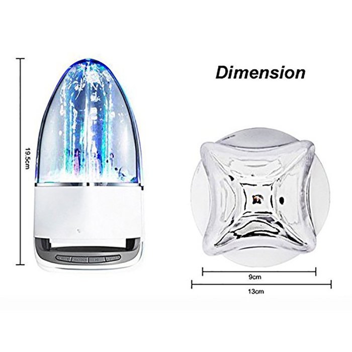 CREATESTAR Water Dancing Bluetooth Speaker with LED Light-show Fountain Outdoor Portable Wireless Bluetooth Speaker... N8