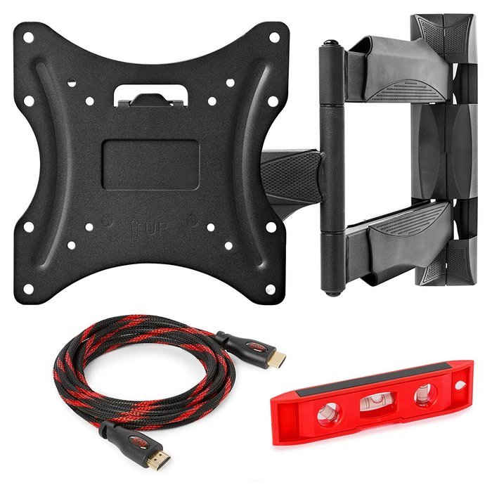 Mount Factory TV Wall Mount with Full Motion for 22" - 42" Screens Articulating Tilting and Swivel