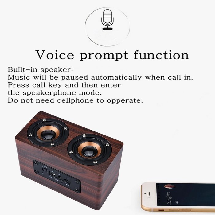 misodiko Portable Bluetooth 4.0 Speaker, Loudspeaker with Enhanced Bass Boombox, Compatible with iPhone, iPad,... N5