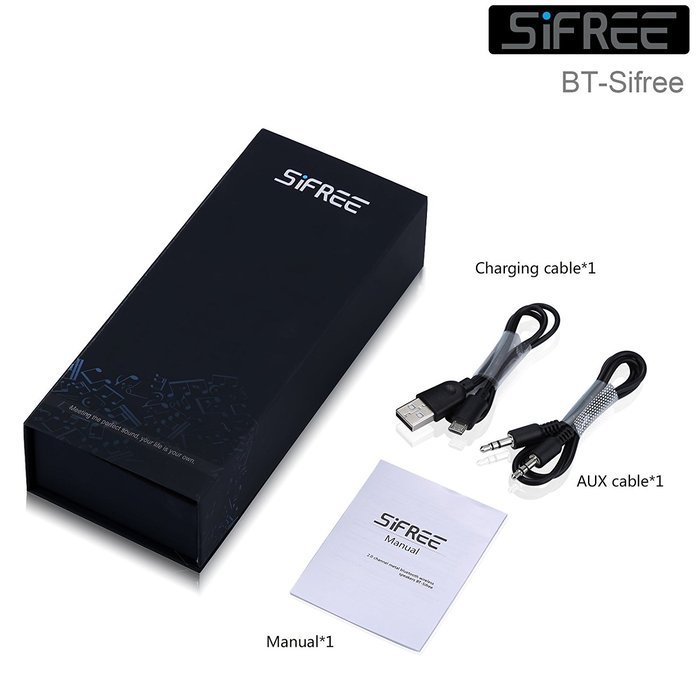 Portable Bluetooth Speaker, SiFREE Bluetooth 4.1 Wireless Rechargeable Speaker 1,500mah, Dual 3W Speakers Enhance... N9
