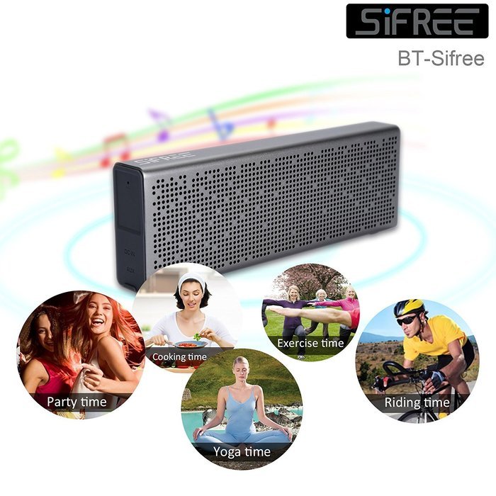 Portable Bluetooth Speaker, SiFREE Bluetooth 4.1 Wireless Rechargeable Speaker 1,500mah, Dual 3W Speakers Enhance... N14