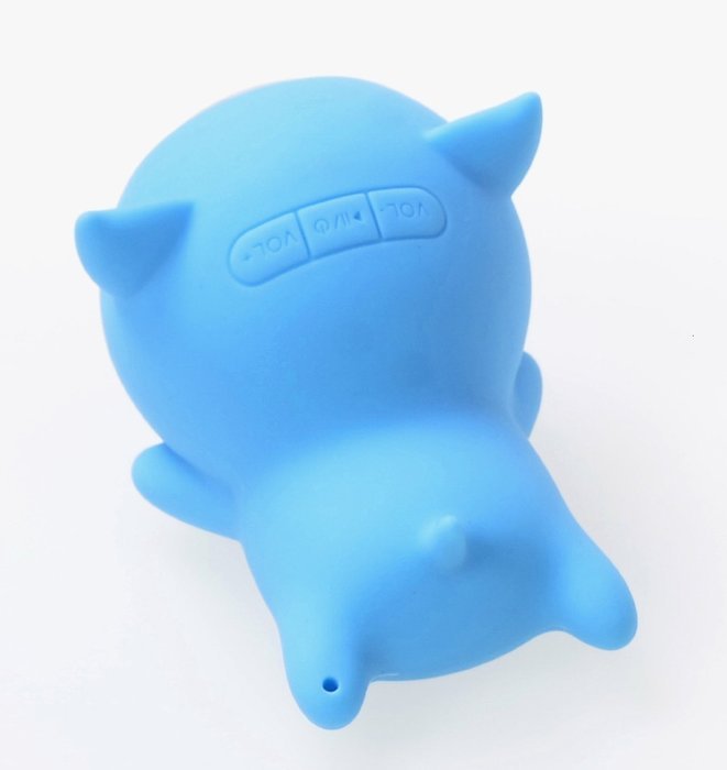 Danyer Portable Wireless Bluetooth Speaker Mini Waterproof Pig Shape Blue N2