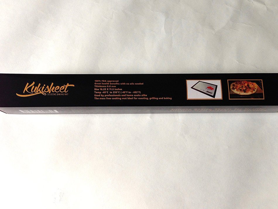 KuKisheet Silicone Baking Mat 16.25 X 11.5 Inches Professional Grade-baking Mat Set of One With Spatula And Basting... N5