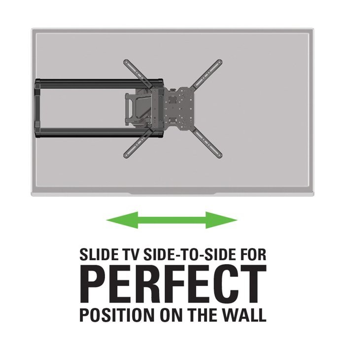Sanus Full-Motion TV Wall Mount for 37" to 80" TVs Extends 18" & Fits Studs Up to 24" - Bracket fits most LED,... N4
