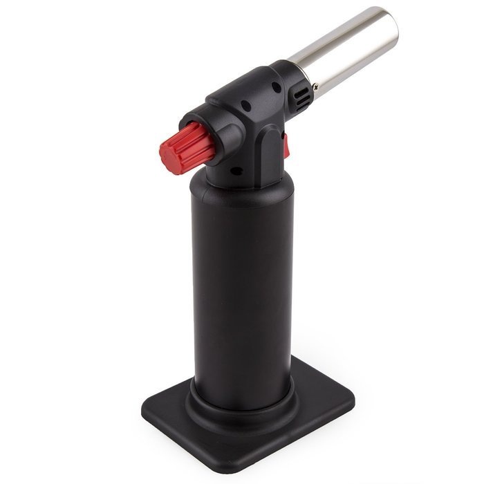 Zenware Refillable Butane Professional Culinary Torch Lighter for Cooking Welding Brazing Soldering - Black N3