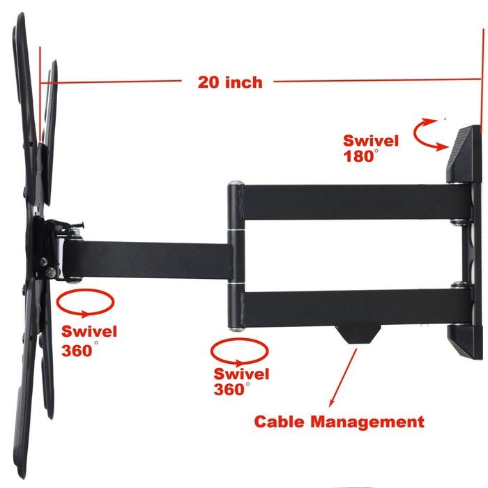 VideoSecu ML531BE TV Wall Mount for most 22