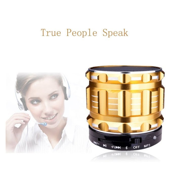 Aolyty Mini Portable Wireless Bluetooth 3.0 Speakers Metal Steel Stereo Speaker Hands Free with FM Radio Support... N16