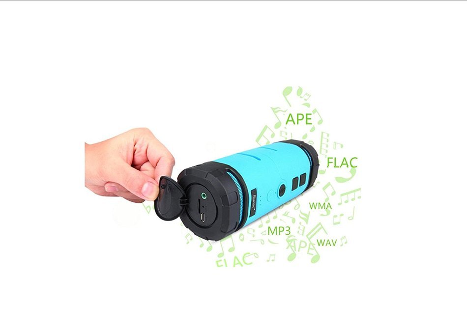 Powerseed BT200 Sports Outdoor Portable Bluetooth Speaker with bike water bottle holder N12