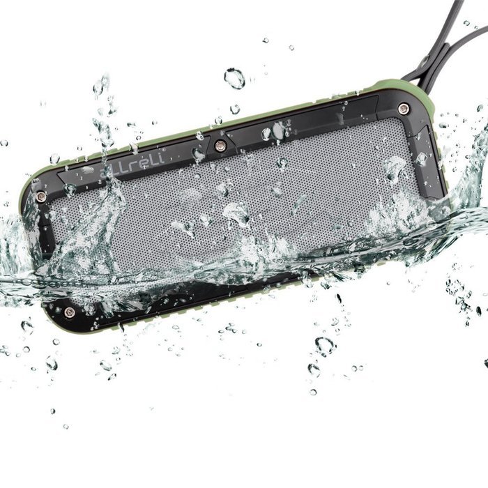 Powerful Outdoor and Shower Bluetooth Speaker, aLLreLi Portable Bluetooth 4.0 Speaker with 8 Hour Rechargeable... N8