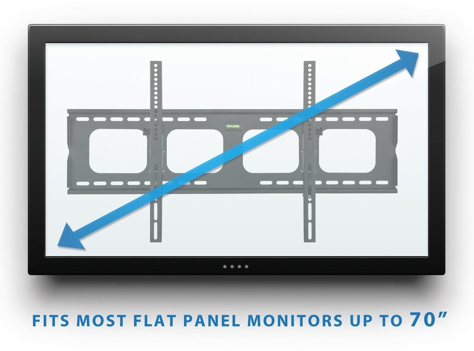 Mount-It! MI-303L Premium Tilting TV Wall Mount Bracket for 40 - 70 inch LCD, LED, or Plasma Flat Screen TV -... N2