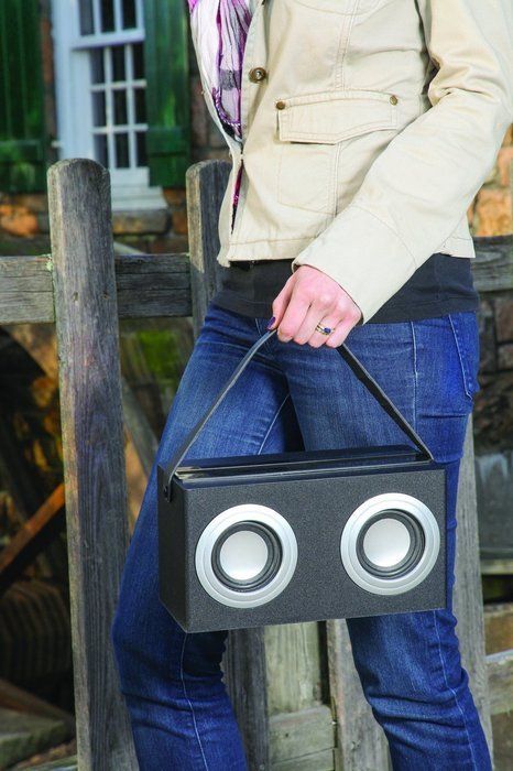 SoundLogic CWBS-6/5948B XT Bluetooth Rechargeable Carry-On Speaker (Black) N2