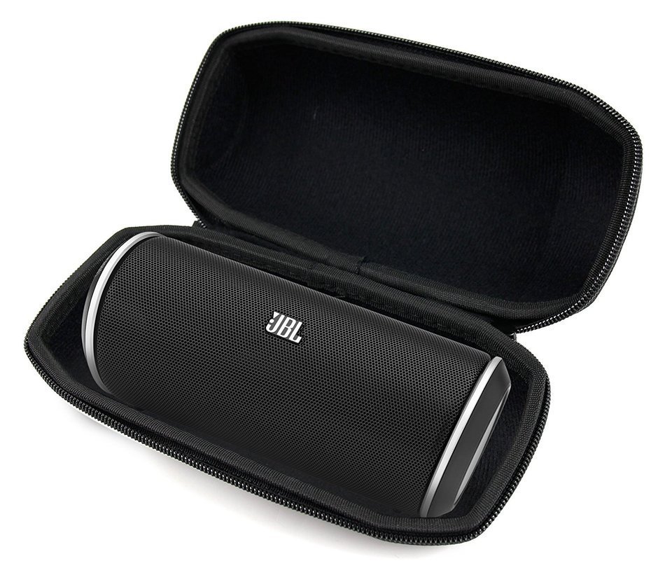 DURAGADGET Premium Quality Hard EVA Case in Black for the JBL Flip 2 Portable Wireless Bluetooth Speaker - with...