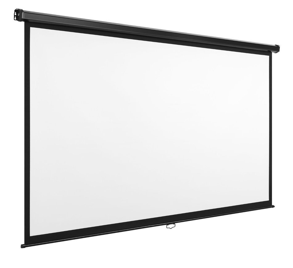 VonHaus 100-inch Widescreen Projector Screen (Manual Pull Down) &ndash; Home Theater/Cinema or Presentation Platform... N2