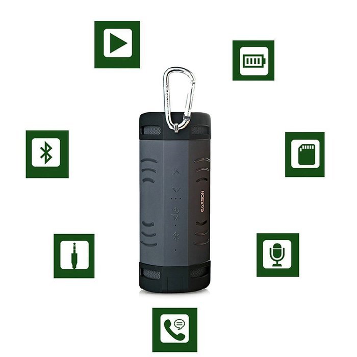 Candyoo 2015 New Earson ER-160 Mini Portable Sport Waterproof Shockproof Wireless Bluetooth Speaker for Iphone... N3