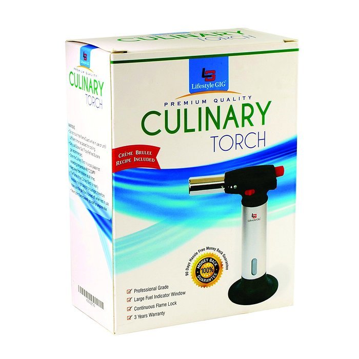 Lifestyle Gig Professional Multipurpose Refillable Kitchen Butane Culinary Torch for Creme Brulee and other quality... N7