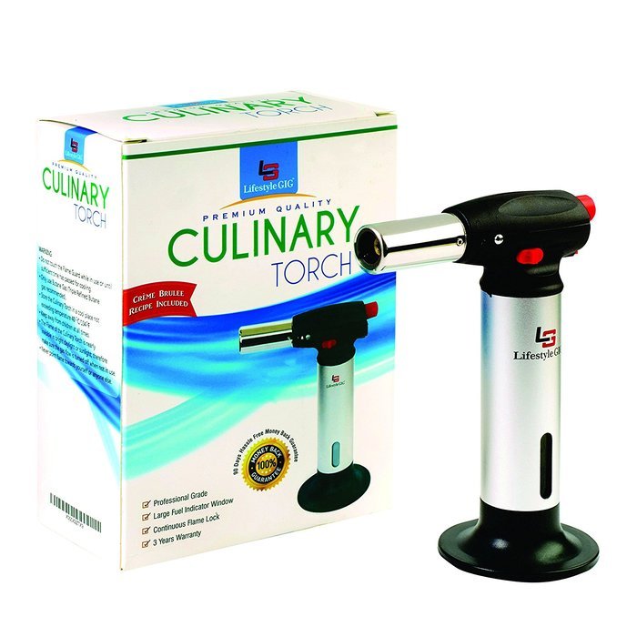 Lifestyle Gig Professional Multipurpose Refillable Kitchen Butane Culinary Torch for Creme Brulee and other quality... N8