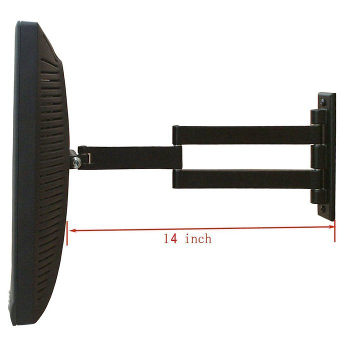 VideoSecu TV Wall Mount Articulating Arm Monitor Bracket for most 12"-24", some up to 27" LCD LED Plasma Flat... N5