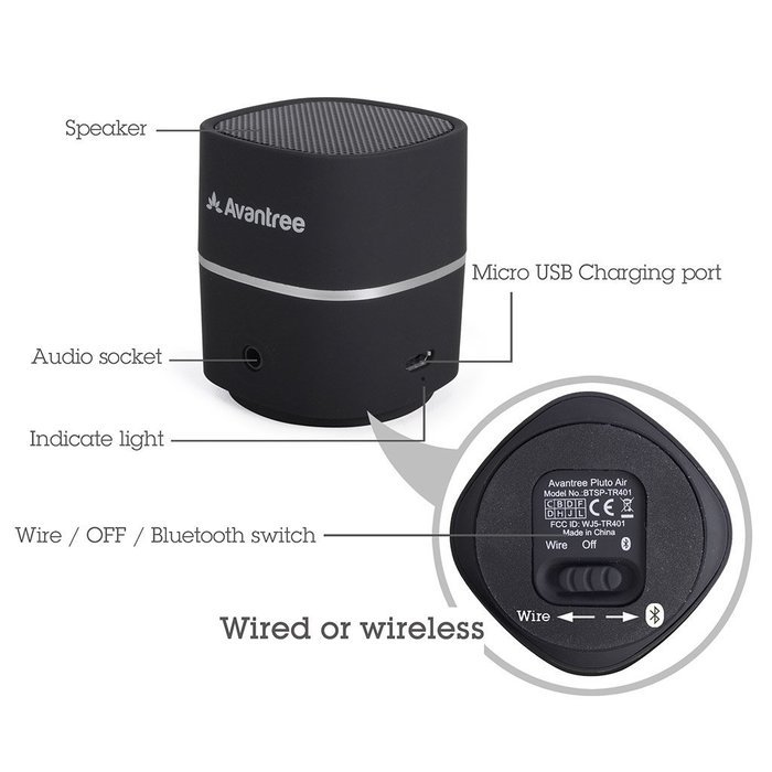 Avantree ULTRA PORTABLE Mini Wireless Bluetooth Speaker | Powerful ...