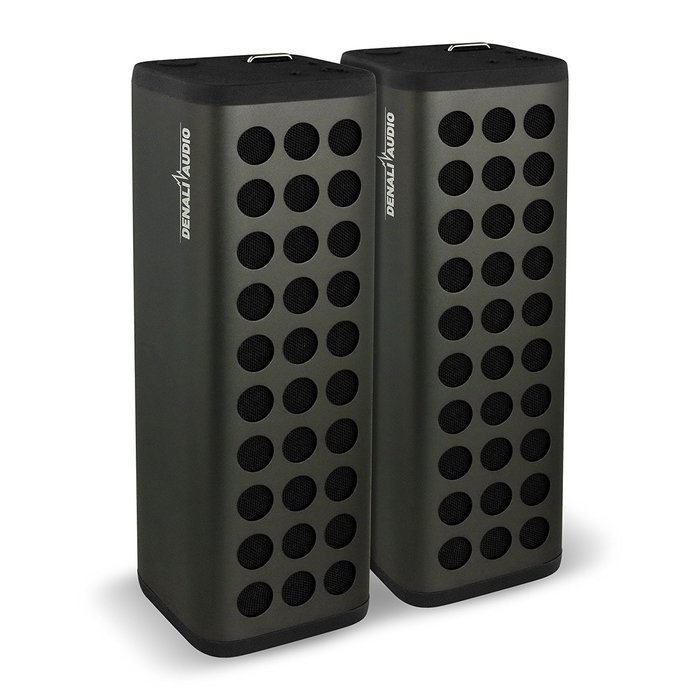NEW SUMMER 2016 Wireless Rechargeable Bluetooth Stereo Surround Sound Large Dual Pairing Speakers by Denali Audio N8