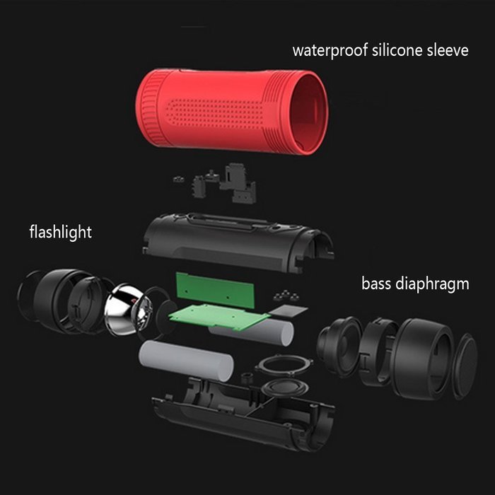 Aolyty Portable Waterproof Multifunction Long Playtime Wireless Bluetooth Speaker Music Player Support Mobile... N9