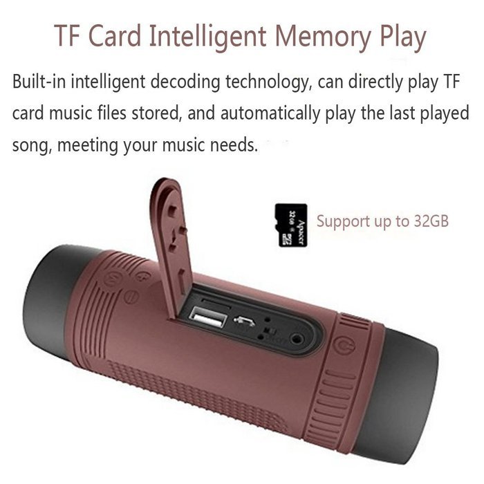 Aolyty Portable Waterproof Multifunction Long Playtime Wireless Bluetooth Speaker Music Player Support Mobile... N25