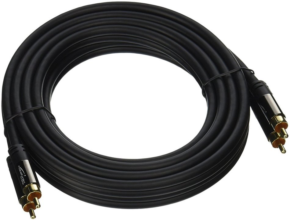 RCA Audio Cable 3 Feet 2 RCA to 2 RCA 24K Gold Plated Oxygen Free Shielded Male To Male Audio Cable Pro Series... N5