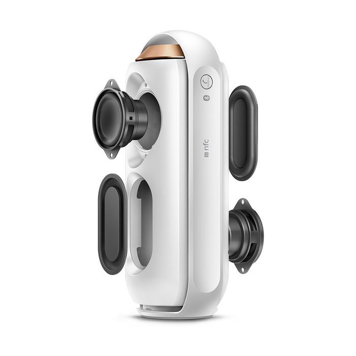 Philips BT6000W/37 Splash-proof Wireless Portable Speaker (White) N4