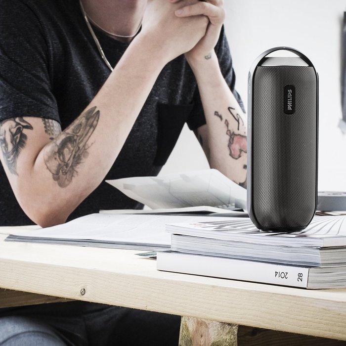 Philips BT6000W/37 Splash-proof Wireless Portable Speaker (White) N13