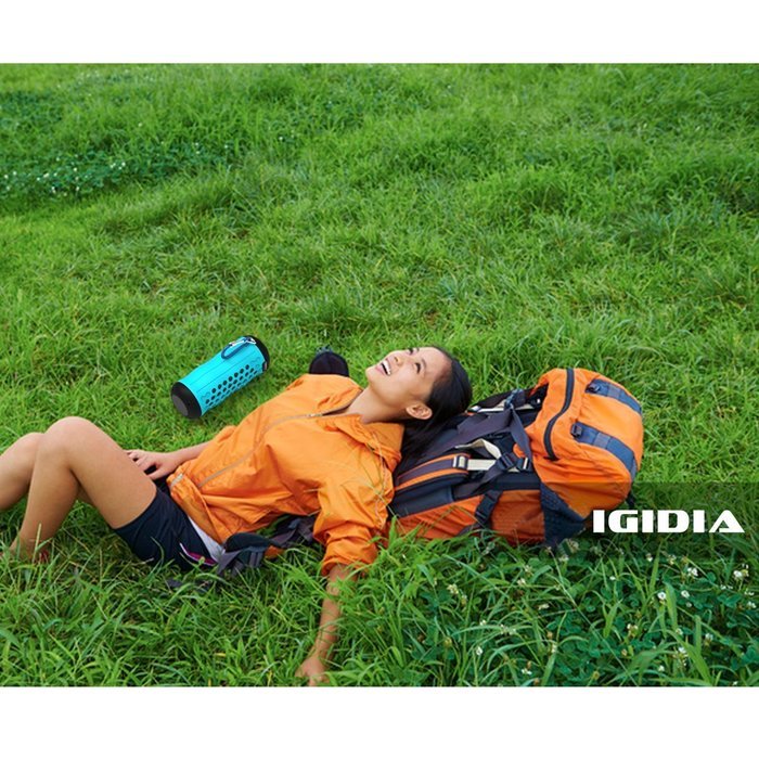 IGIDIA IPX5 Waterproof Portable Bluetooth Speakers, Outdoor/Shower Wireless Speaker with Enhanced Bass（Blue） N6