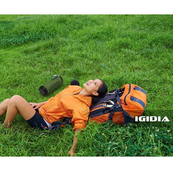 IGIDIA IPX5 Waterproof Portable Bluetooth Speakers, Outdoor/Shower Wireless Speaker with Enhanced Bass（Blue） N13