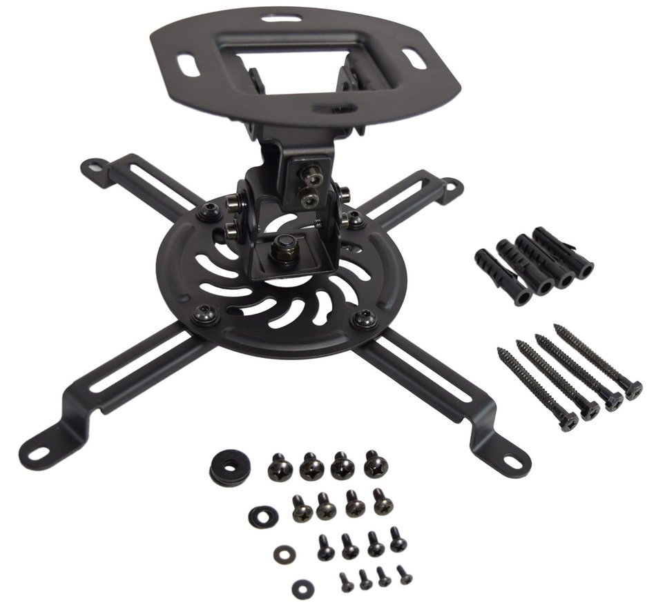VIVO Universal Adjustable White Ceiling Projector / Projection Mount Extending Arms (MOUNT-VP01W) N13