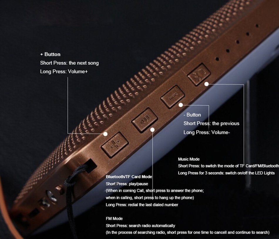 Deli Power Bank/Bluetooth Speaker - with Multifunction 5-in-1 Portable Hands-free Bluetooth Speaker+3000mAh Power... N5
