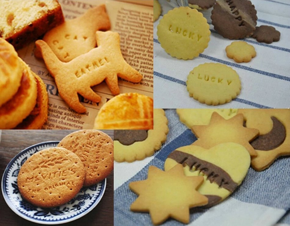 Gracelife Silicone Dessert Baking Pastry Cookie Sheet Mat Muffin DIY Chocolate Cookie Mould Mode N85