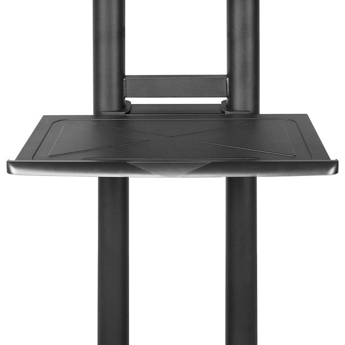 Kanto Mobile TV Stand with Adjustable shelf and flat screen mount &ndash; Fits 37&Prime; to 65&Prime; Monitors &ndash; Black N18