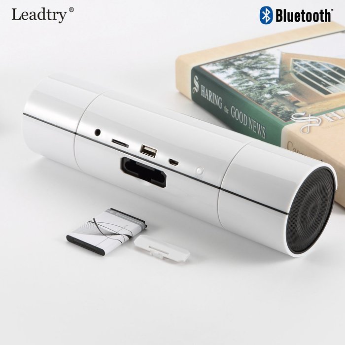 NFC FM HIFI Bluetooth Speaker Wireless Stereo Portable Loudspeakers Bluetooth Boombox Super Bass MP3 Player White N5