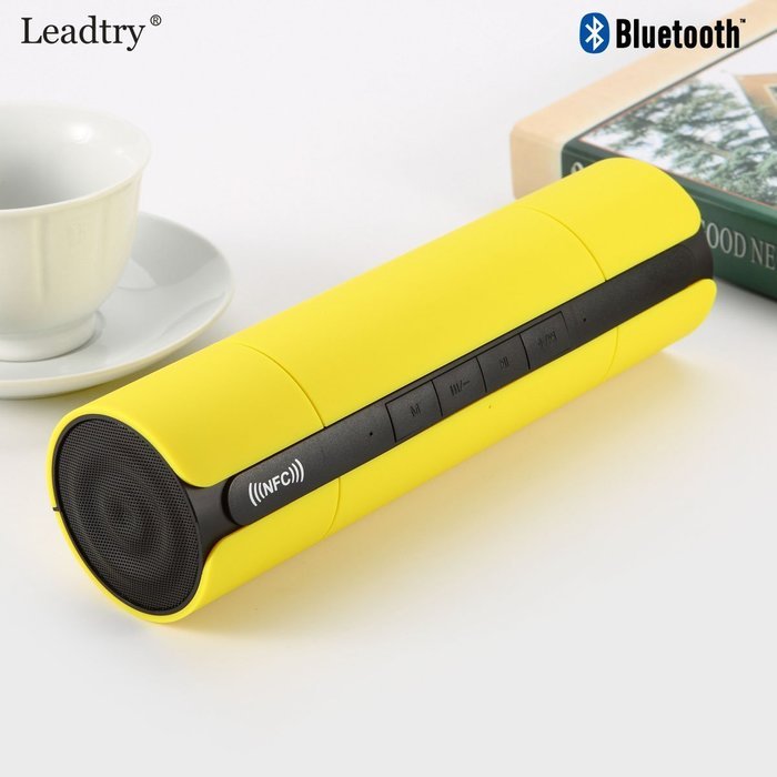 NFC FM HIFI Bluetooth Speaker Wireless Stereo Portable Loudspeakers Bluetooth Boombox Super Bass MP3 Player White N18