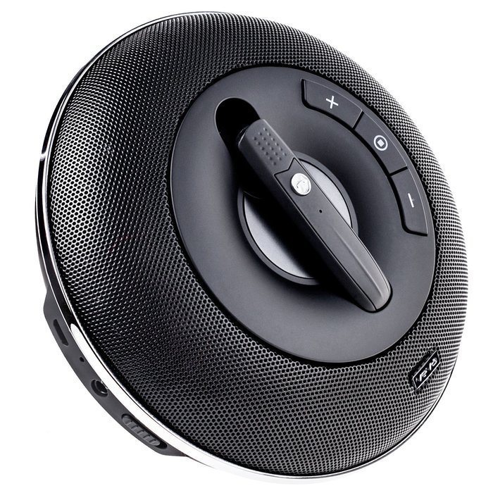 Veva Mini Portable Wireless Bluetooth Speakers Built in Hands Free Earphone with Microphone (Black)