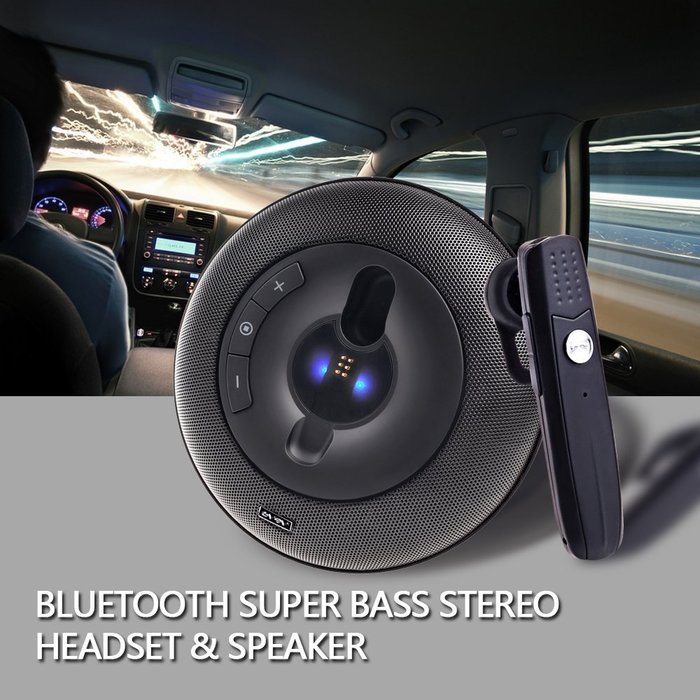 Veva Mini Portable Wireless Bluetooth Speakers Built in Hands Free Earphone with Microphone (Black) N3