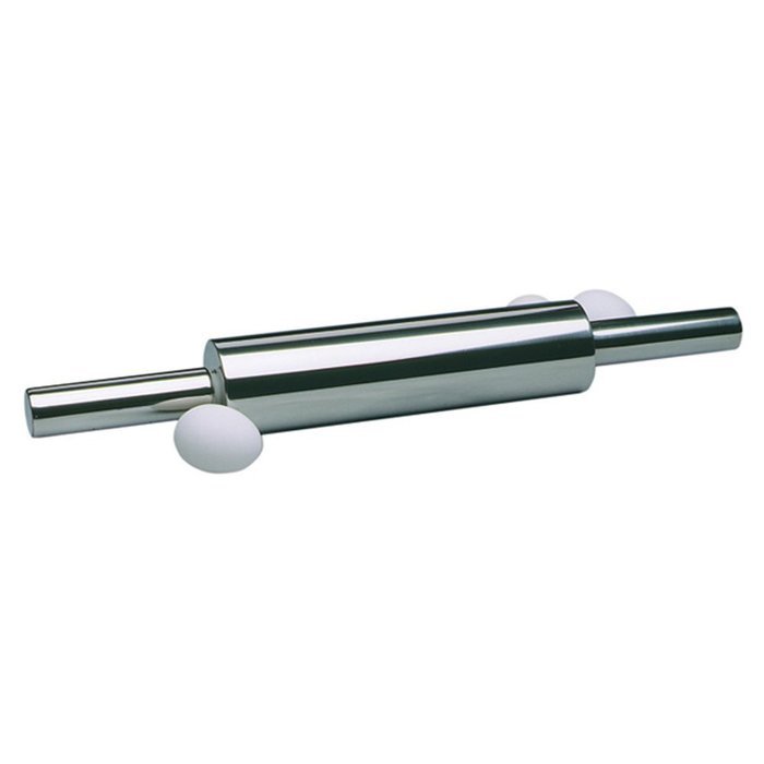 Norpro 19" Stainless Steel Rolling Pin Professional Includes Nylon Ball Bearings